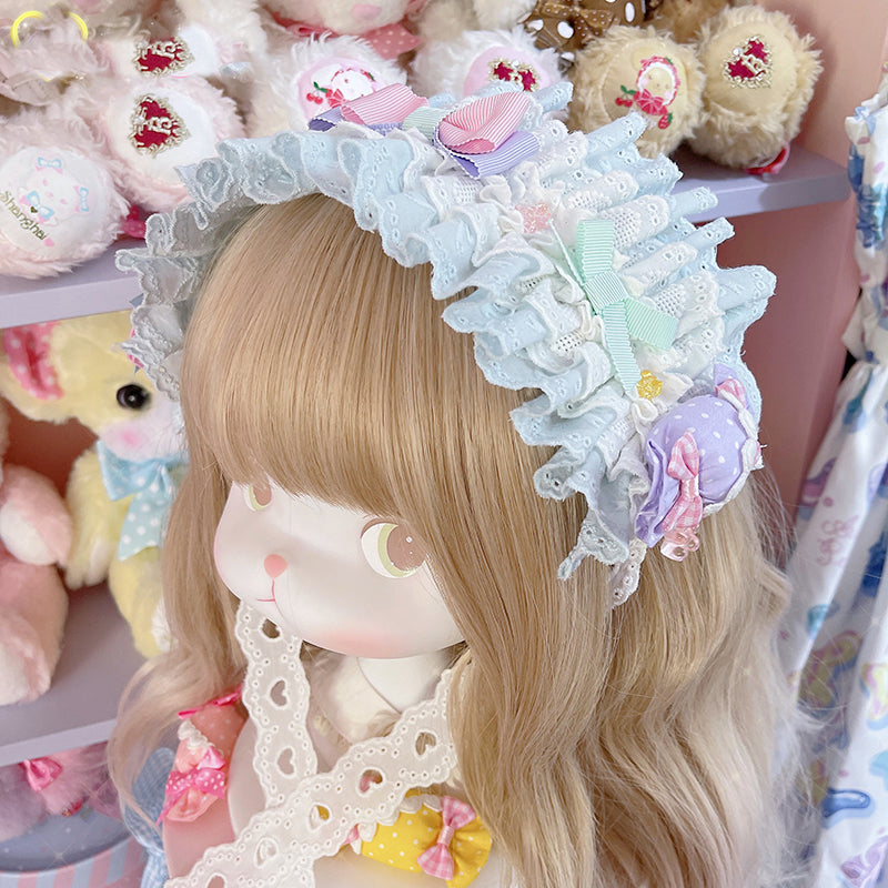 Nibimi Lolita Candy Color Block Headband NM2324