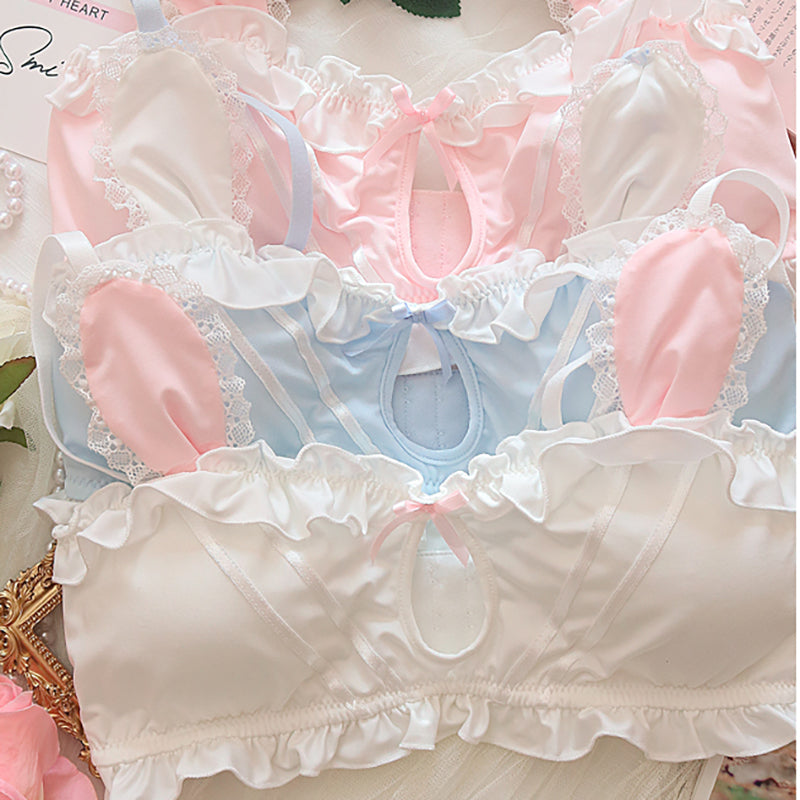 Nibimi Kawaii Ribbon Bunny Lingerie Set NM2328