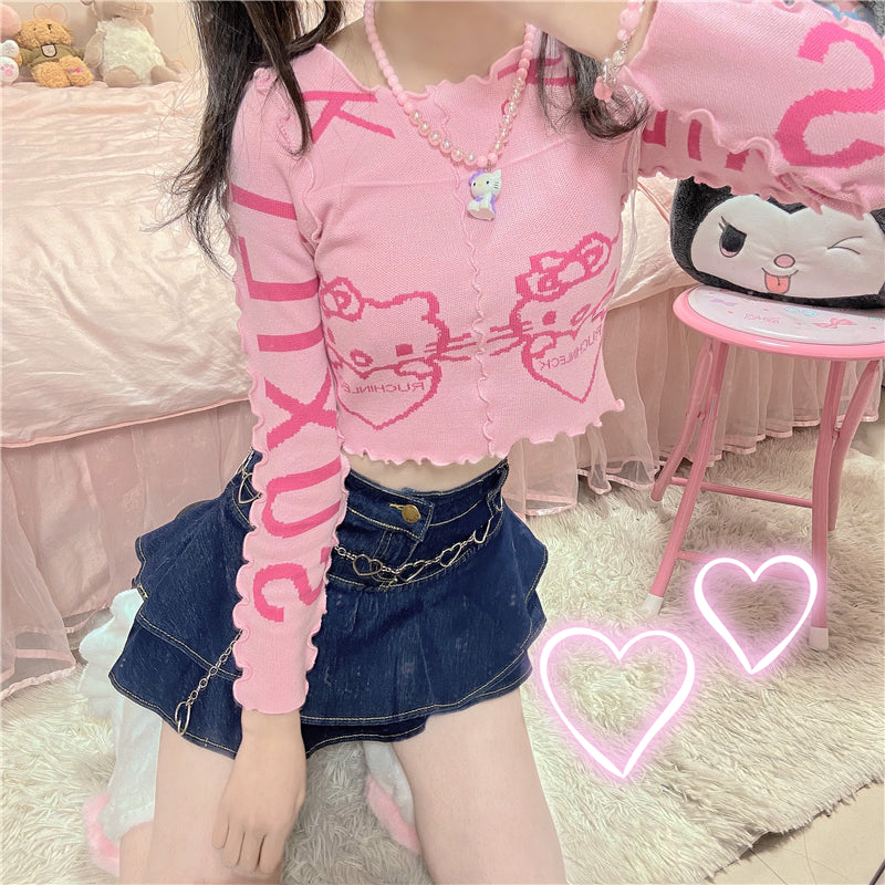 Nibimi Cute hello Kitty sweater NM2346