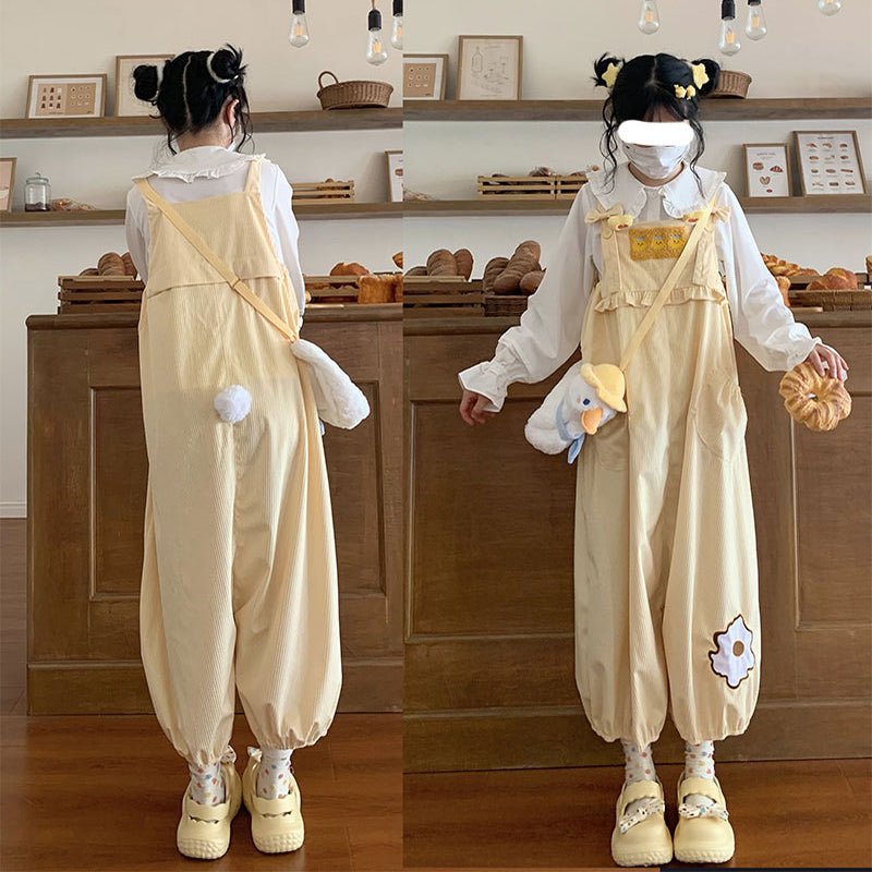 Nibimi kawaii bow overalls suit NM2921