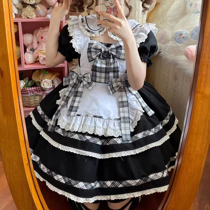 Nibimi Lolita cute maid dress NM3112