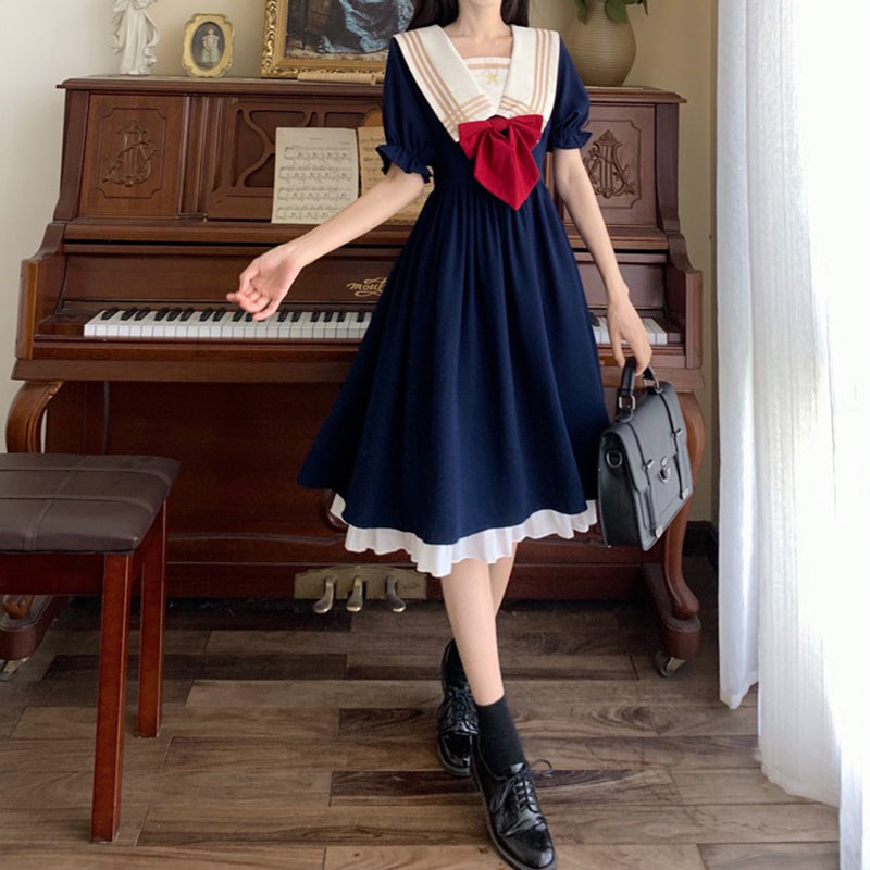 Nibimi Lolita Navy JK Dress NM3317