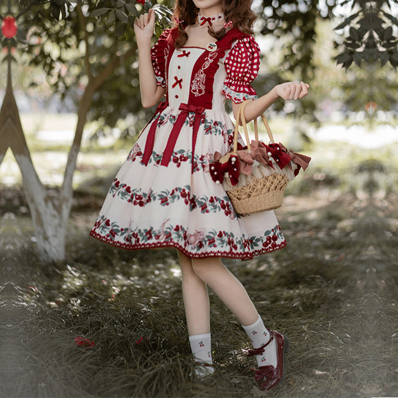 Nibimi Lolita cherry bunny dress NM3337