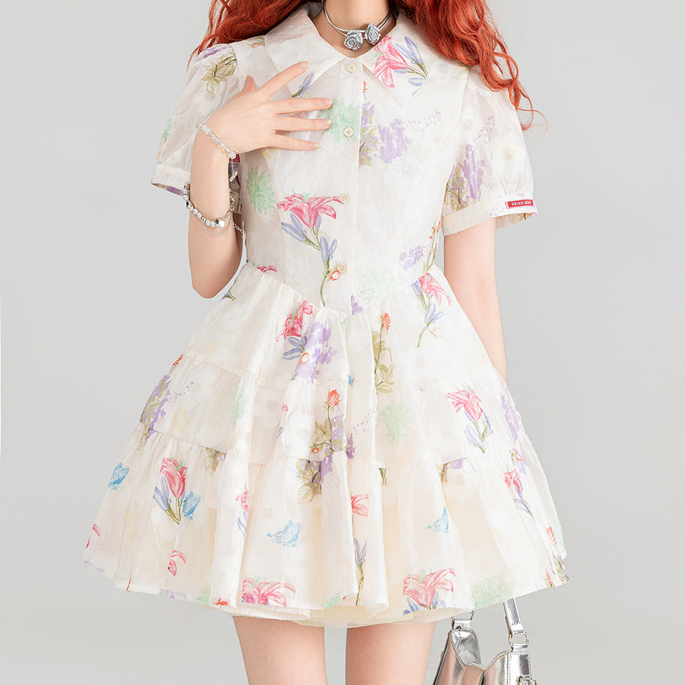 Nibimi kawaii floral dress NM3344