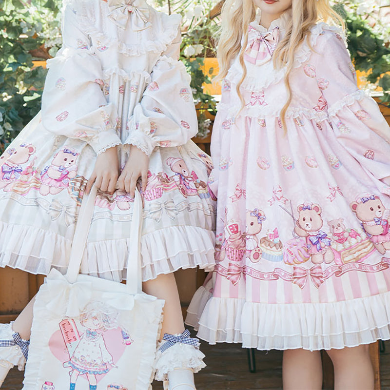 Nibimi Lolita Bear OP Dress NM3348