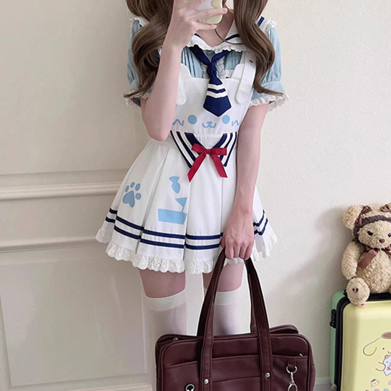 Nibimi Lolita cute bow navy suit NM3422