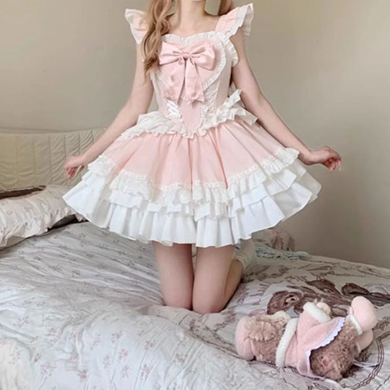 Nibimi Lolita Bow Lace Love Dress NM3424