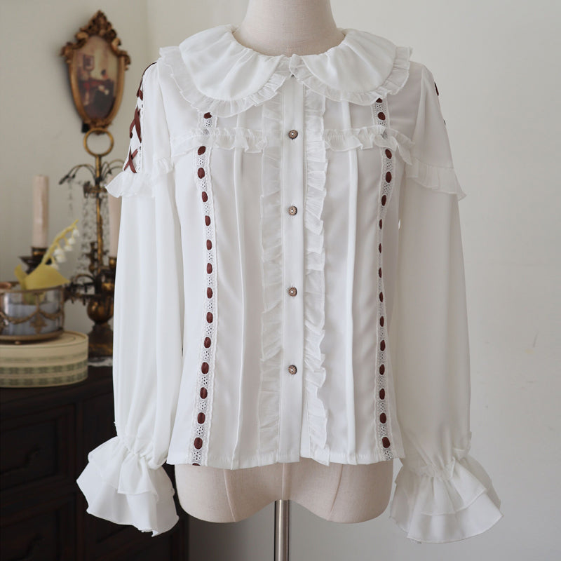 Nibimi Lolita cute lace shirt NM3484