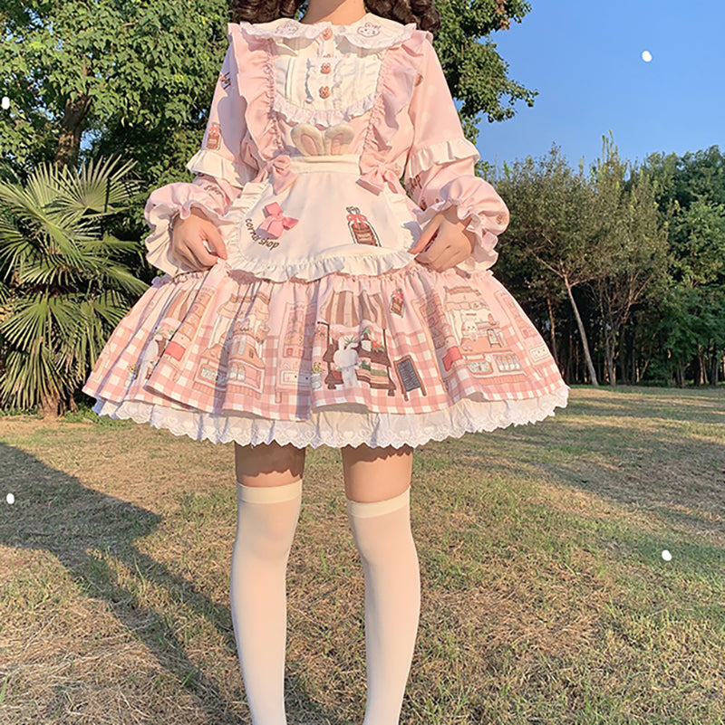 Nibimi Lolita Bow Bunny JSK Dress NM3580