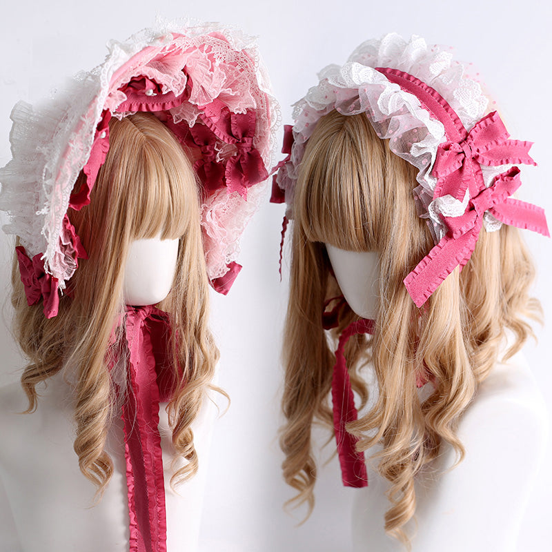 Nibimi Lolita Velvet Cake Lace Headband NM3606