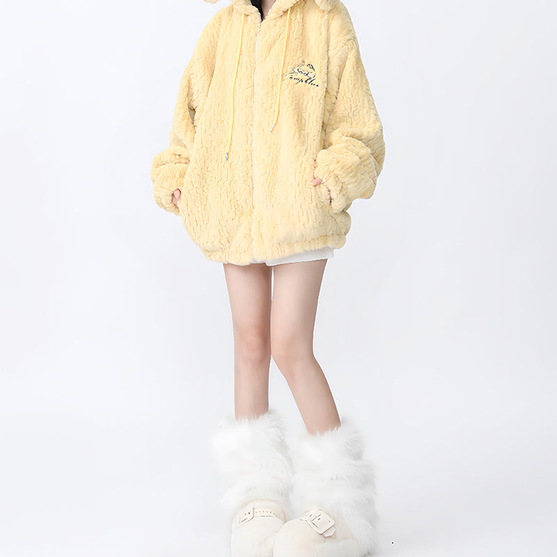 Nibimi Kawaii bunny fur coat NM3614