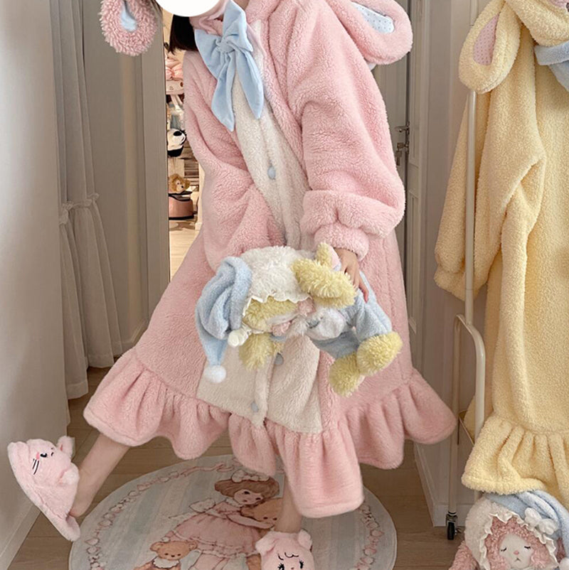 Nibimi Lolita rabbit star bow pajamas NM3615