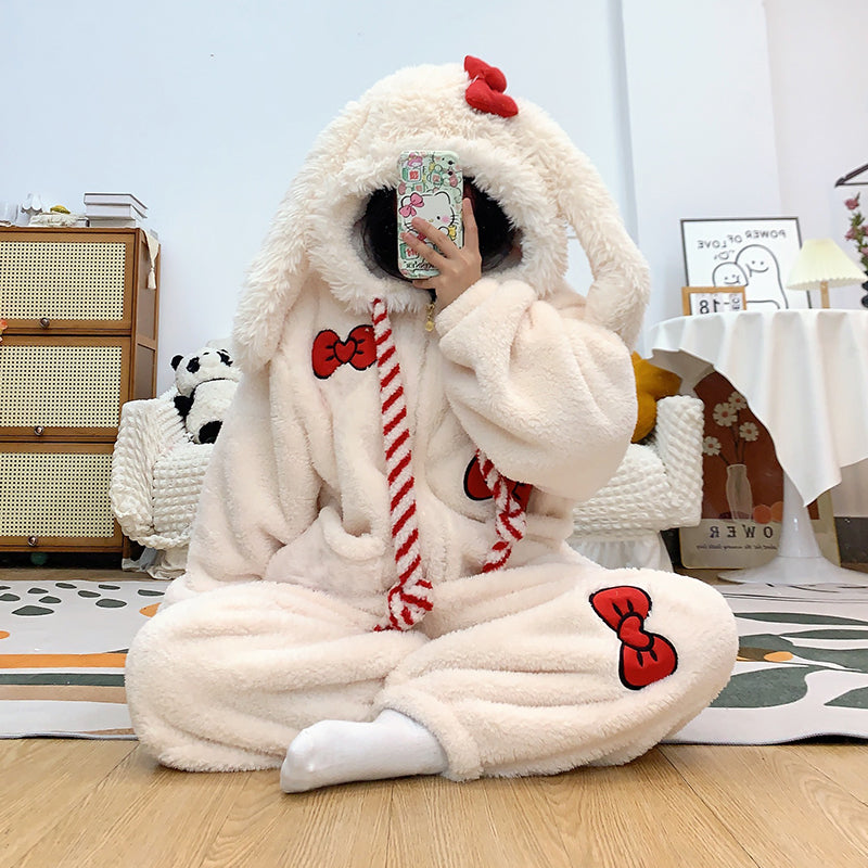 Nibimi kawaii bow bunny pajamas NM3616