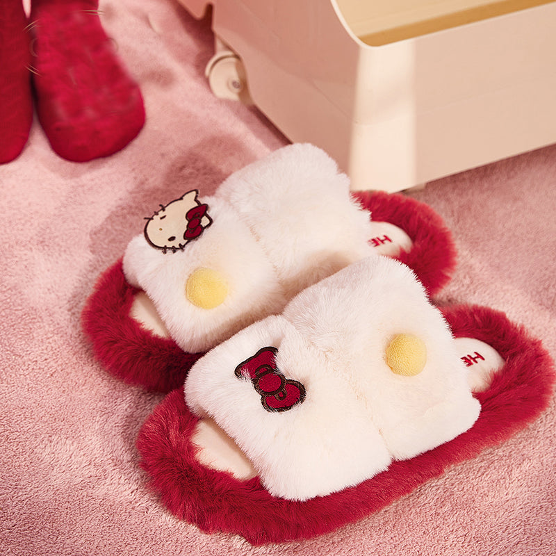 Nibimi kawaii Hello Kitty plush slippers NM3632