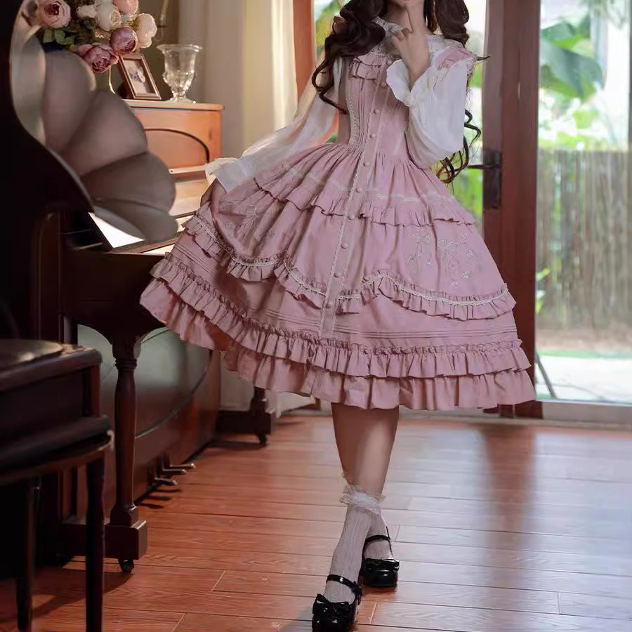 Nibimi Lolita Sweet Bow Princess JSK Dress NM3647