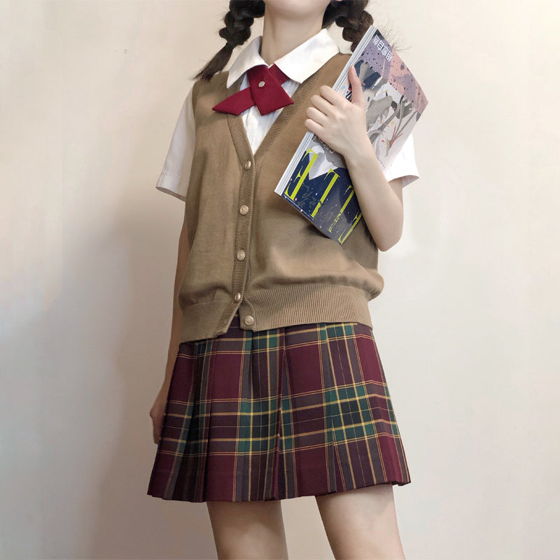 Nibimi Lolita College Style Harajuku JK Uniform Set NM3654