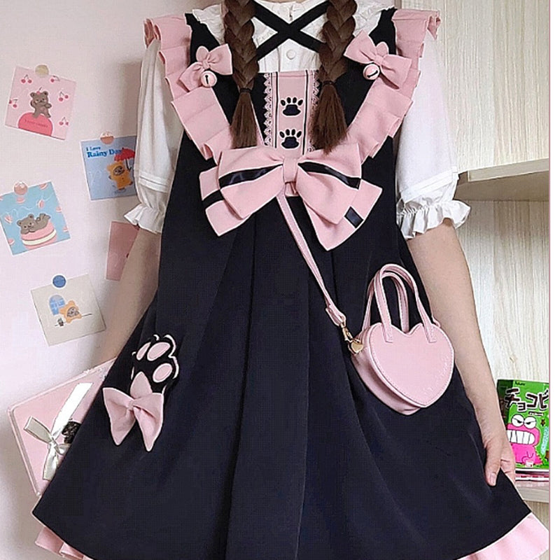 Nibimi Lolita Cute Bow Dress NM2381