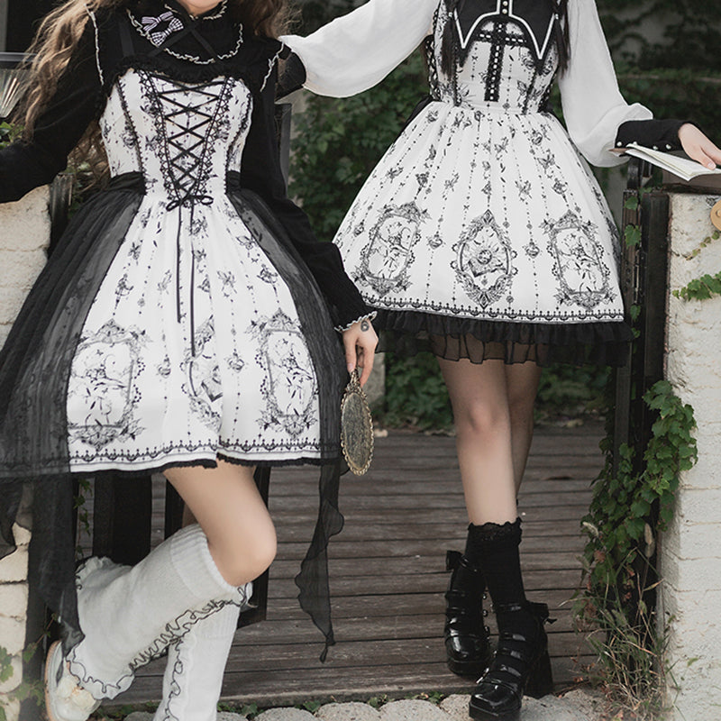 Nibimi Lolita Print Dress NM2473