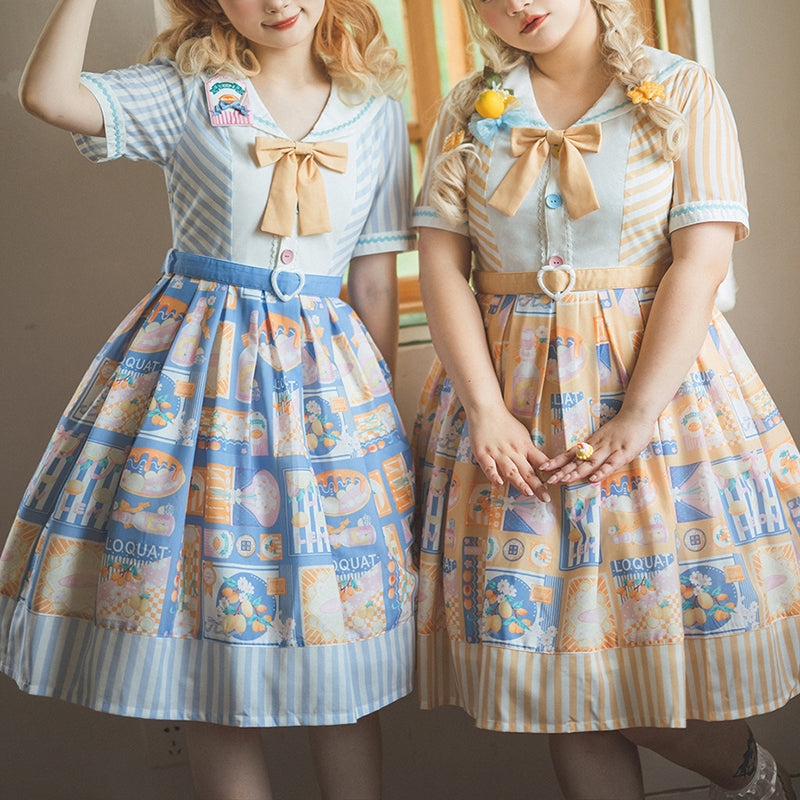 Nibimi Lolita cute sailor collar dress NM2739