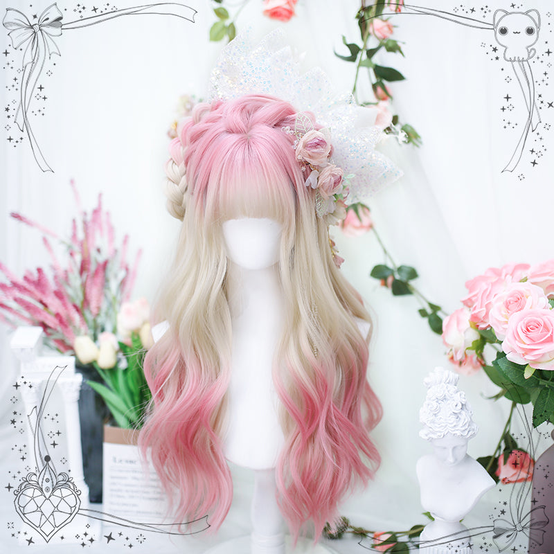 Nibimi Lolita gradient jk long curly Harajuku wig NM2862