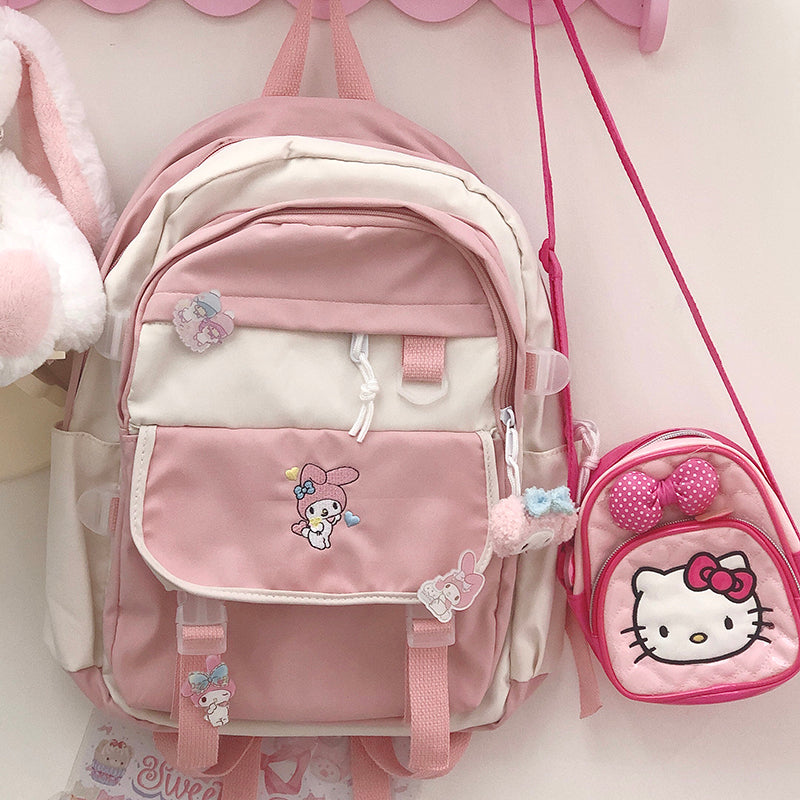 Nibimi Sweet and Cute Pink School Bag NM2640