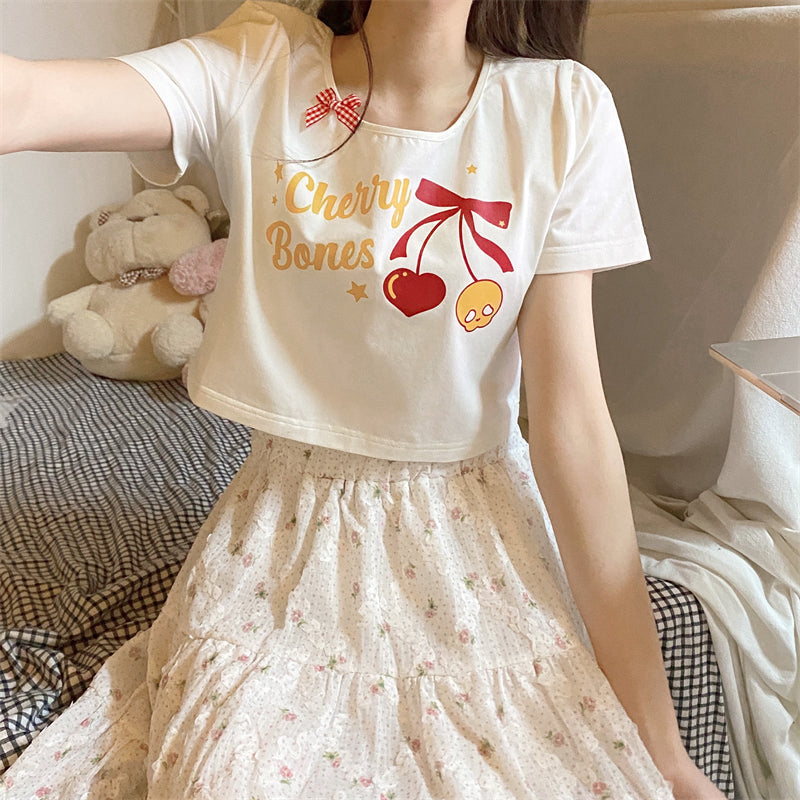 Nibimi cute cherry T-shirt NM2404