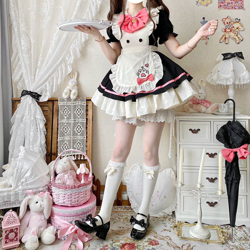 Nibimi lolita bow maid dress NM2725