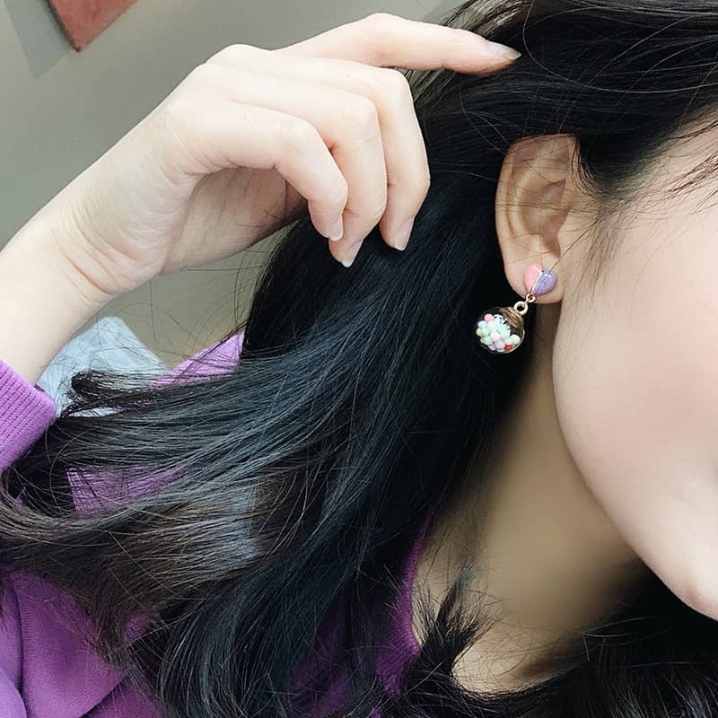 Summer Cartoon Rabbit Flower Earrings NM2039