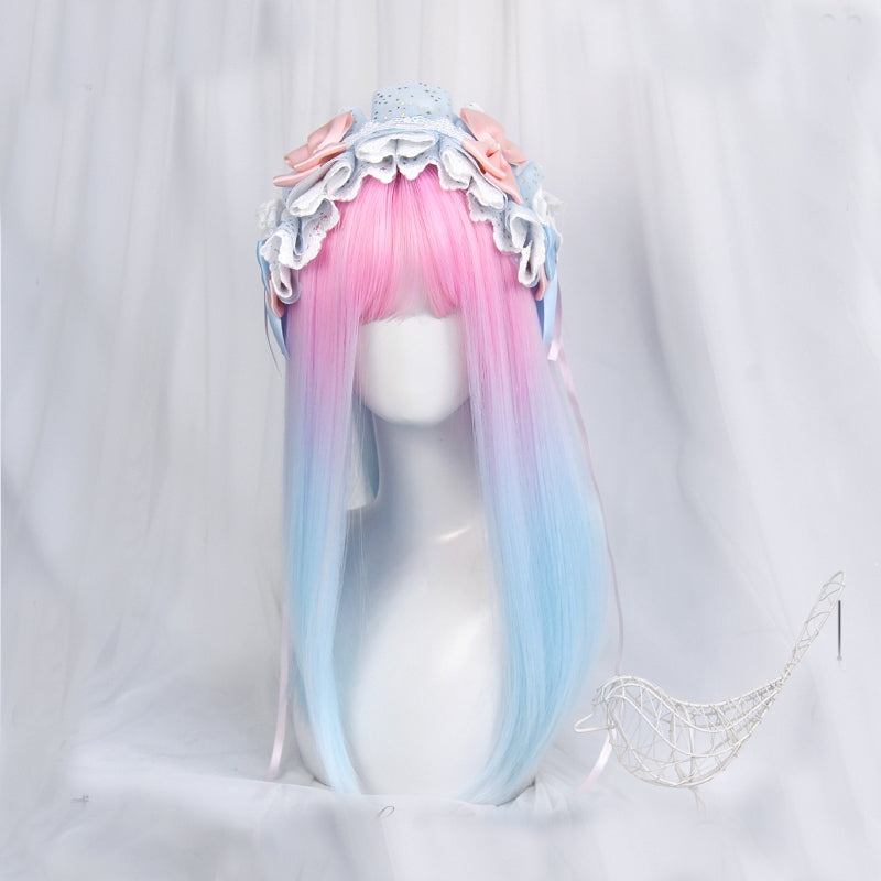 Nibimi Lolita Powder Blue Gradient Wig NM2190