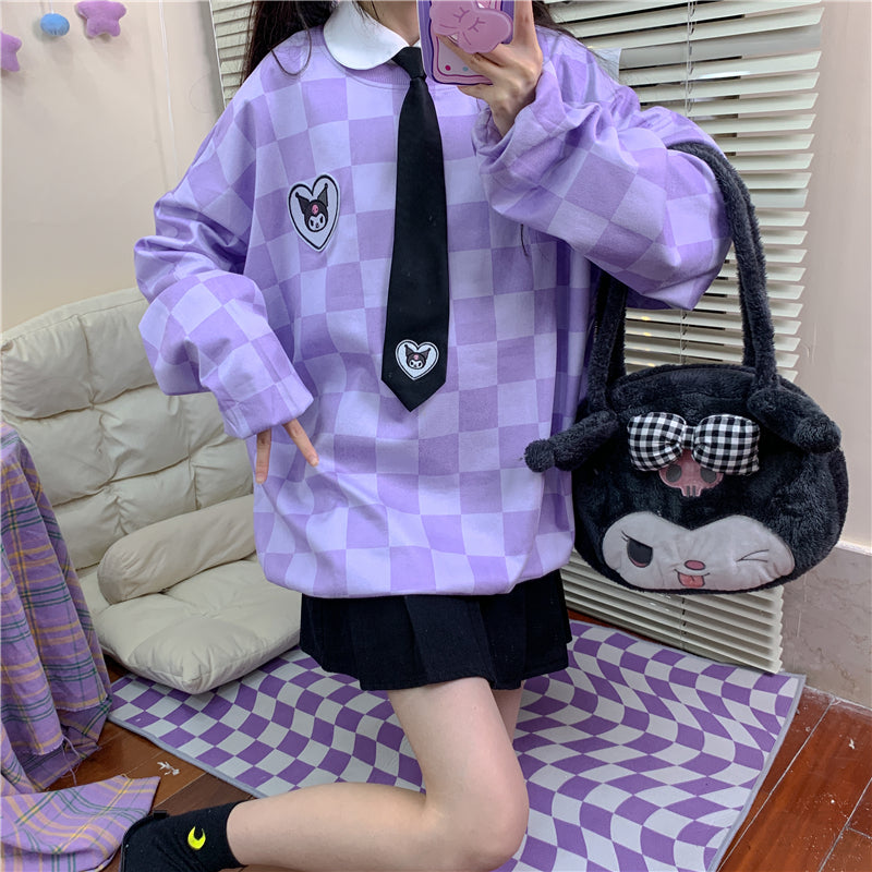 Nibimi Lolita Cute Kuromi Sweatshirt NM2238