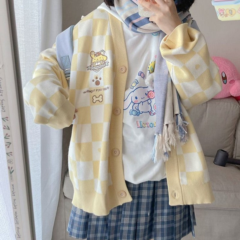 Nibimi cute Pom Pom Purin JK cardigan NM1967