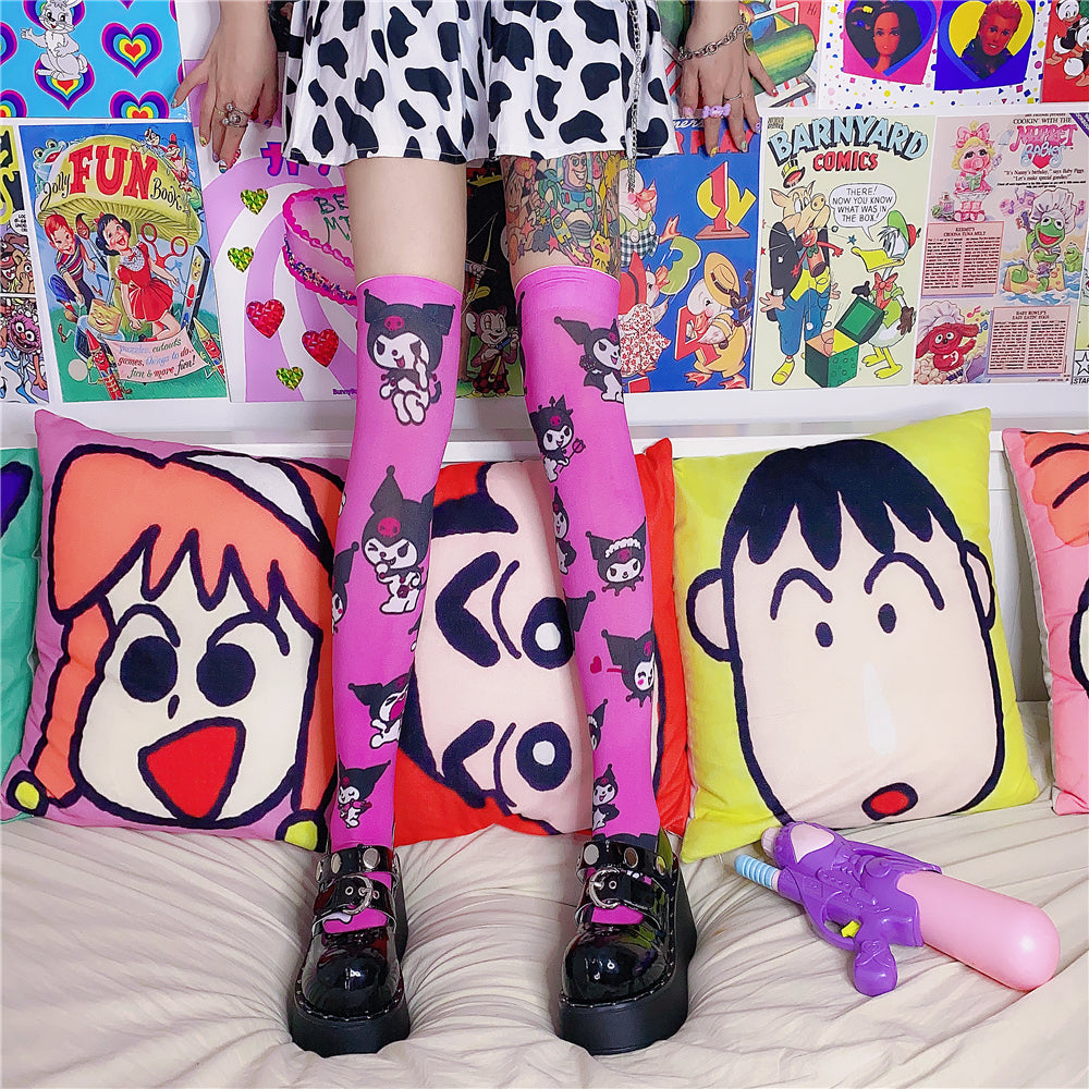 Nibimi Harajuku Cartoons printing Knee socks NM520