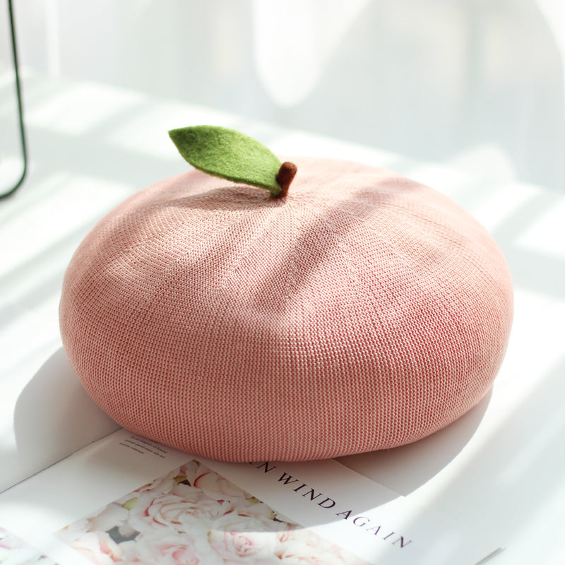 Nibimi Cute Apple Orange Breathable Berets NM292